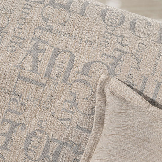 Guy Laroche Melbourne Armchair Throw Chenille 180x150cm Silver