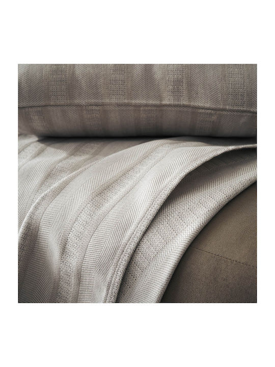 Gofis Home Laurel Ριχτάρι Διθέσιου Καναπέ Ζακάρ 180x250εκ. Rock Grey 731/14 2007731214001