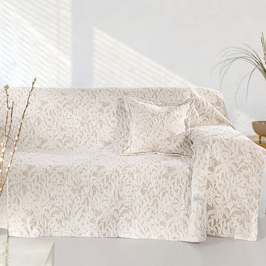 Guy Laroche Blossom Покривка Фотьойл Шенил 180x145см Натурален