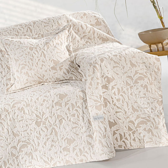 Guy Laroche Blossom Покривка Фотьойл Шенил 180x145см Натурален