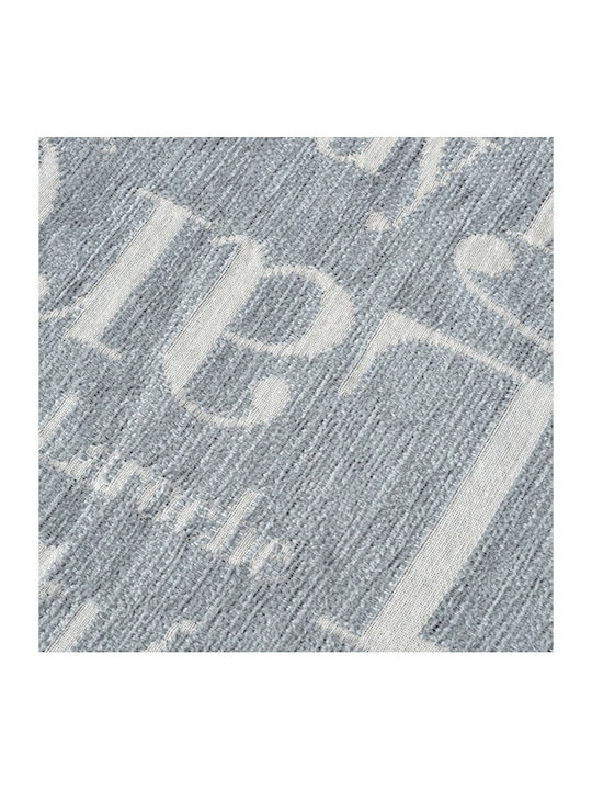 Guy Laroche Stamp Ριχτάρι Διθέσιου Καναπέ Chenille 180x250εκ. Silver 1133030125005