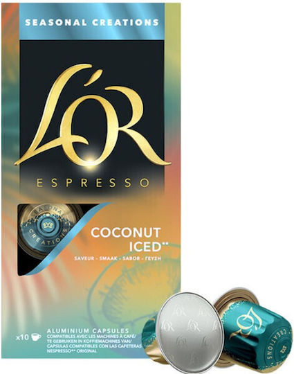 L'Or Kapseln Espresso Kompatibel mit Maschine L'Or 10Mützen