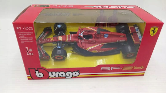 Bburago Ferrari Ferrari F1 Team Sf24 Modeling Figure Car Red in Scale 1:43 14x7x7cm.