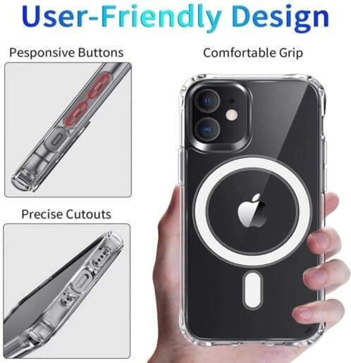 Tech-Protect Magmat Back Cover Silicone / Plastic 2mm Translucent Black (iPhone 13)