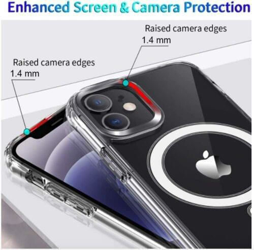 Tech-Protect Magmat Back Cover Silicone / Plastic 2mm Translucent Black (iPhone 13)