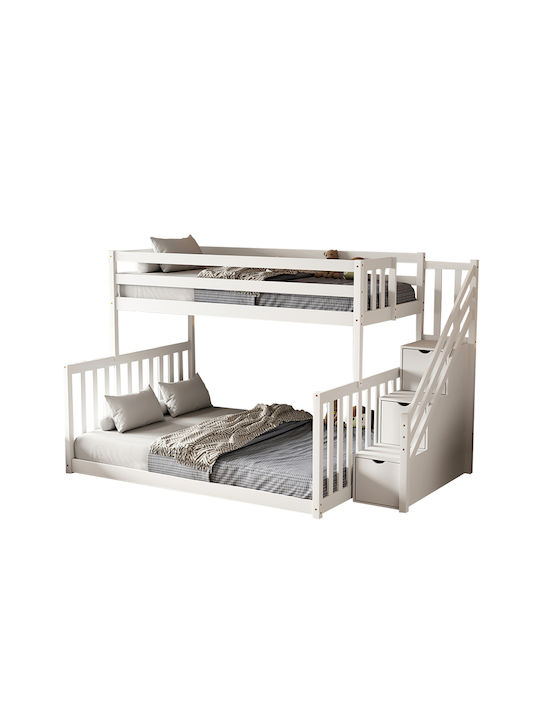Beamer Montessori Κουκέτα Ημίδιπλη για Στρώμα 140x190cm Beamer Montessori Κουκέτα Ημίδιπλη για Στρώμα 140x190cm