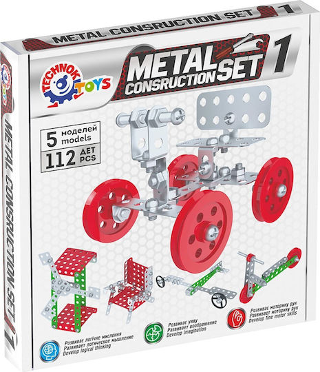 Technok Jucărie de Construcție din Metal pentru Copii 5+ ani+ Ani