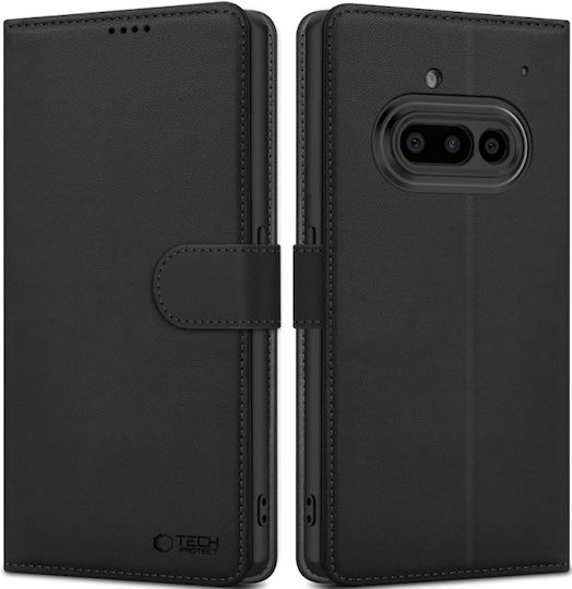 Tech-Protect Matte Wallet Σιλικόνης / Δερματίνης Μαύρο (Nothing Phone (3a))