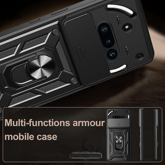 Techsuit Shield Back Cover Plastic / Silicon Negru (Nothing Phone (3a))