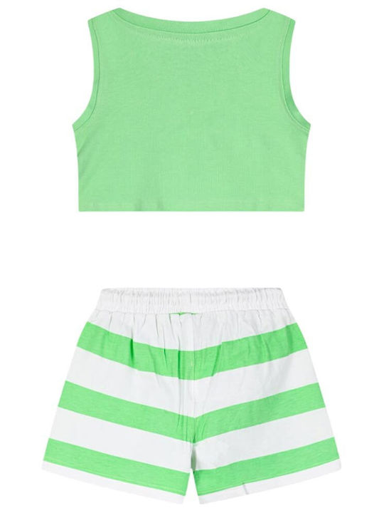 Energiers Kids Clothing Set with Shorts Lime 2 Pieces