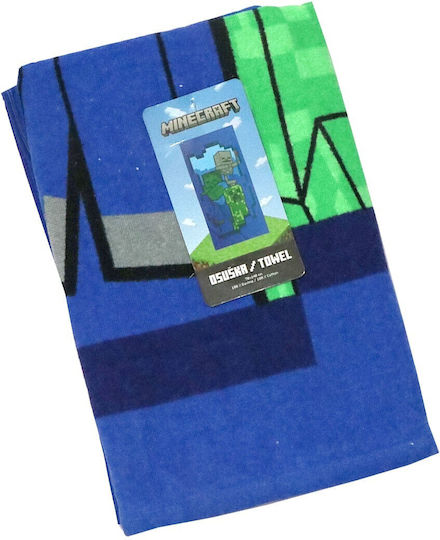 Minecraft Παιδική Πετσέτα Θαλάσσης Beware 70x140εκ Jfk103250 Μπλε