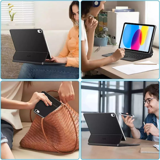 Tech-Protect Smartcase Flip Cover with Keyboard Blacη (iPad 10.9” 10/2022, iPad 11” 11/2025)