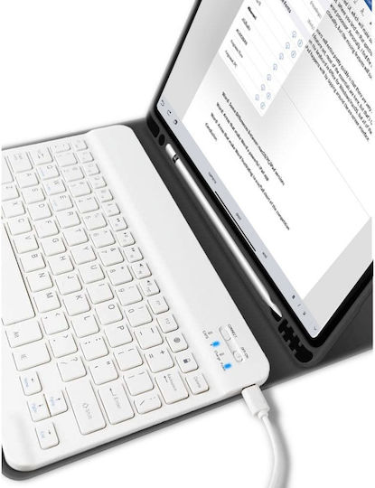 Tech-Protect SC Pen Klappdeckel mit Tastatur im Englisch US Schware (iPad Air 2020/2022) TPSCPIPADAIRB