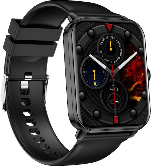 Bea-fon 102 44mm Smartwatch mit Pulsmesser (Schwarz)