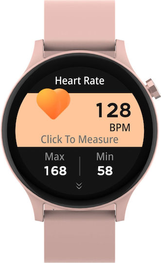 Denver SWC-338 Smartwatch με Παλμογράφο (Ροζ)