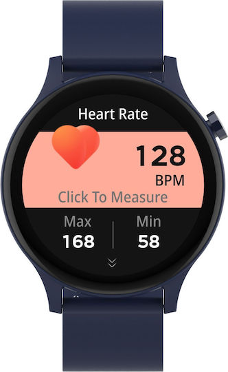 Denver SWC-338 Smartwatch με Παλμογράφο (Μπλε)