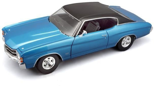 1971 Chevrolet Chevelle SS454 Sport Coupe Collectible Car Maisto Scale 1/18 Blue