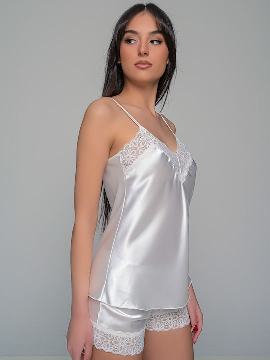 Milena by Paris Summer Satin Babydoll Ivory Coast