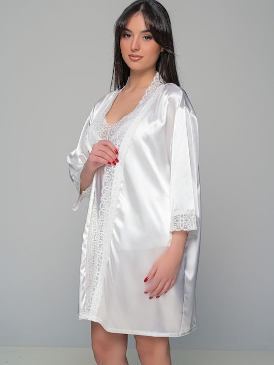 Milena by Paris Summer Satin Babydoll Ivory Coast