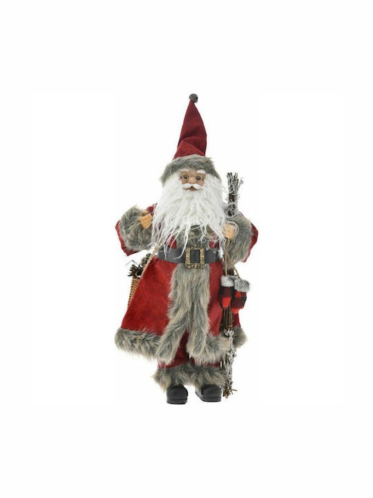 Santa Claus Burgundy Christmas Decorative