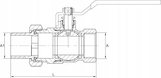 Ball Valve 1 1/4'' Handle Spanish