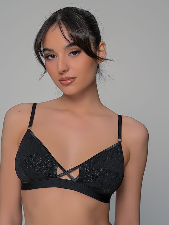 Milena by Paris Set de Lenjerie Bralette cu Brazilia Black