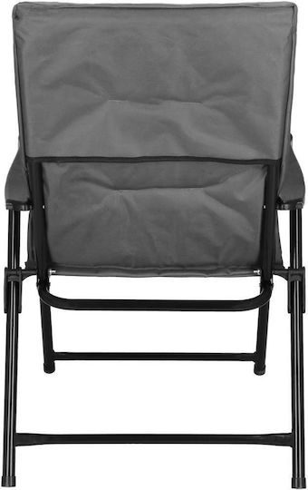 Folding Chair Terrace Camping Seat Backrest Foam Max 120kg Gray