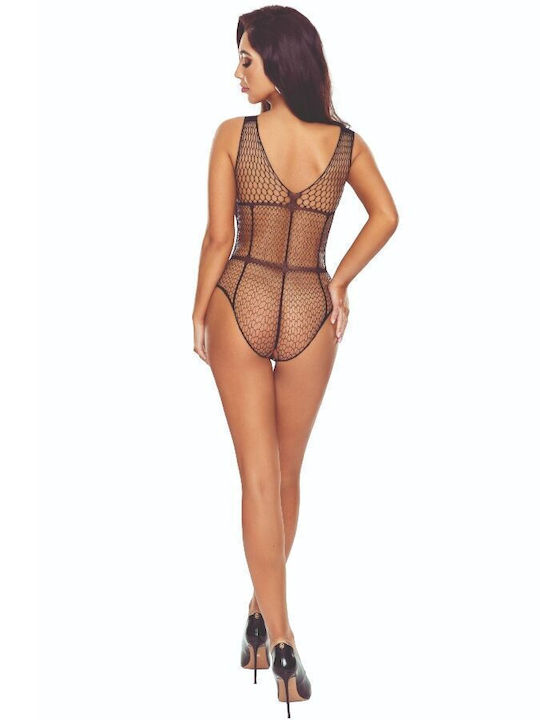 Passion Sexy Κορμάκι με Δαντέλα Μαύρο
