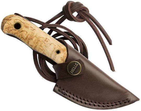 Helle Helle Mandra Knife Brown in Leather Sheath