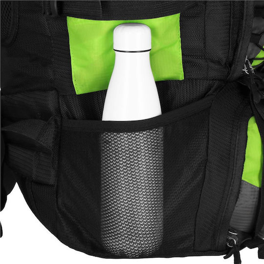 Rucsac Militar Tactic de Drumeție cu Husă de Ploaie 90 Litri 25 Kg 85x38x26 cm Verde Negru
