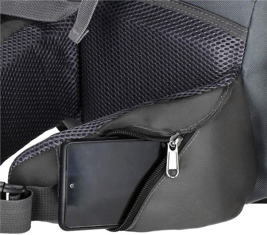 Husă impermeabilă pentru rucsac militar tactic de drumeție, 90 litri, 25 kg, 74x32x20 cm, albastru-gri