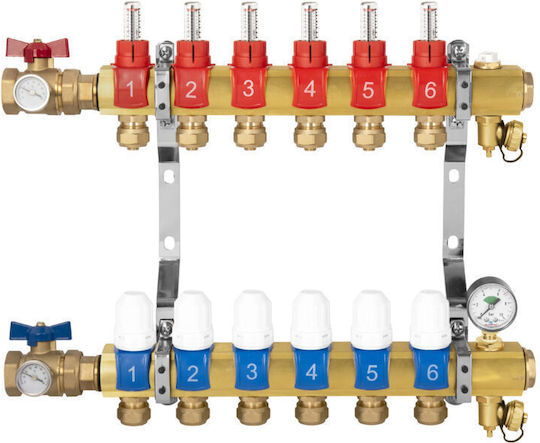 Floor Heating Distributor 15 Circuits Complete
