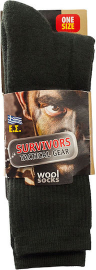 Στρατιωτικές Μάλλινες Κάλτσες Survivors 80/20 Χακί 00821