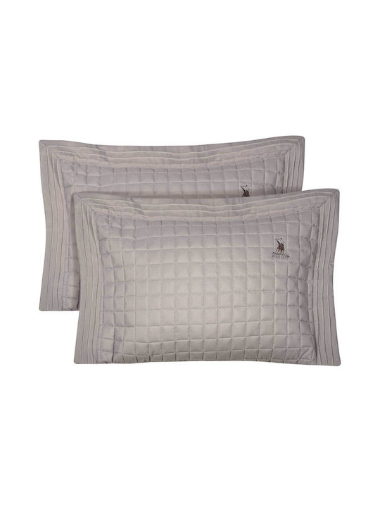 Greenwich Polo Club Σετ Μαξιλαροθήκες Oxford Taupe 50x70εκ.
