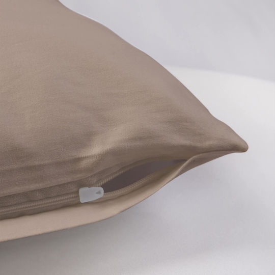 Darymex Decorative Pillow Case from 100% Cotton Dark Beige 041 50x70cm.