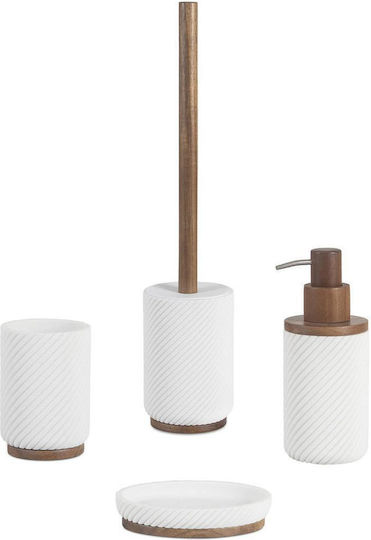 Andrea House Plastic Toilet Brush White