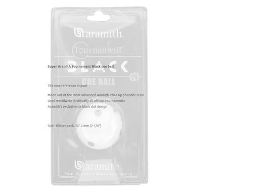Cueball Aramith Tournament Black 57,2mm