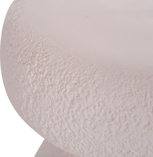 Hocker Für das Wohnzimmer Keramik Interon White 34x34x39cm