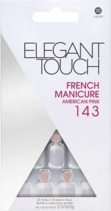 Elegant Touch Nail Design Accessories in Beige Color 24pcs