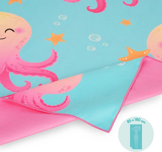 Legami Milano Microfiber Body Double-Sided Light Blue Towel 180x85cm