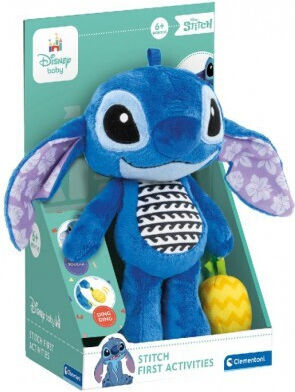 Baby Clementoni Детска Играчка Stitch - First Activities от Текстил със Звуци за 6+ Месеца