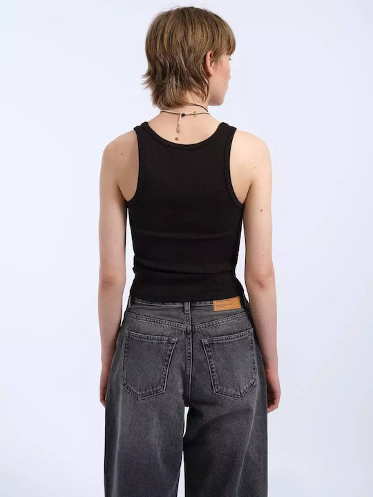Women's Blouse Cotton Black