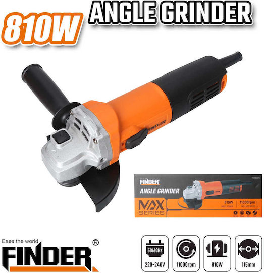 Finder 197448 Grinder 115mm Electric 810W