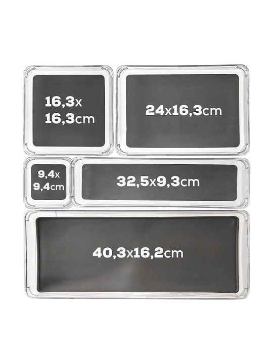 Orion Единичен Калъф Пластмасов 40x16x4.5см Сив