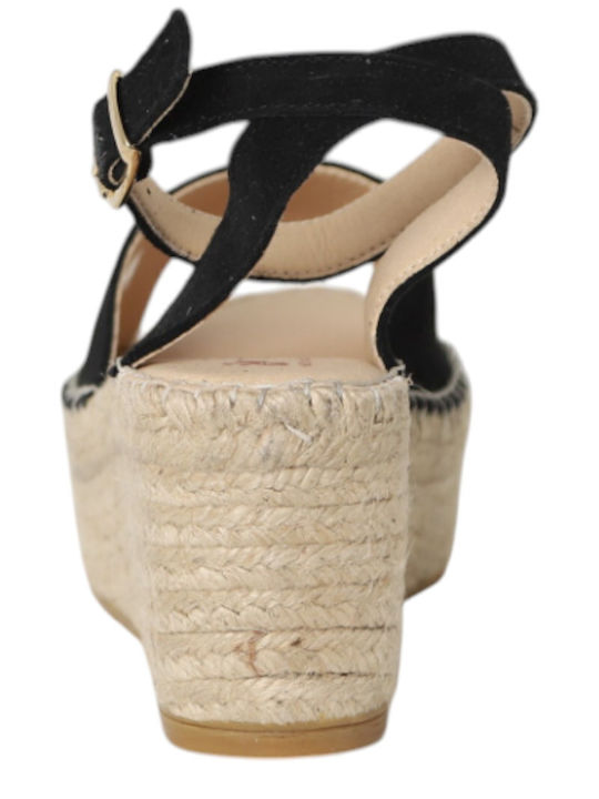 Women's Platform Espadrilles Black