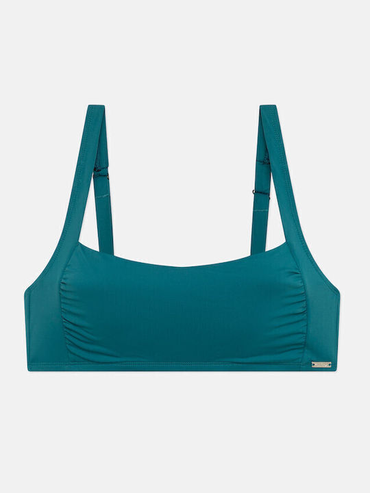 Bikini Sports Bra B Cup with Padding Petrol Blue