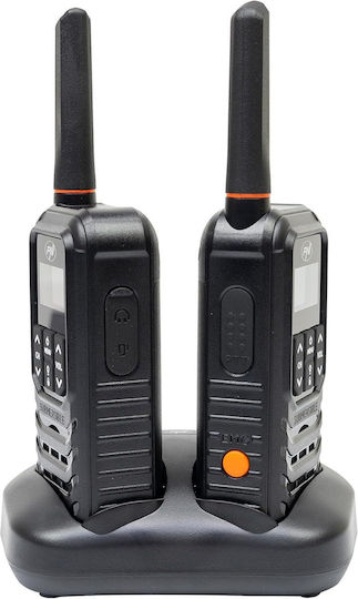 PNI R80 Pro Безжичен Трансивър PMR 0.5W с Монохромен Екран Комплект 2бр В Черен Цвят