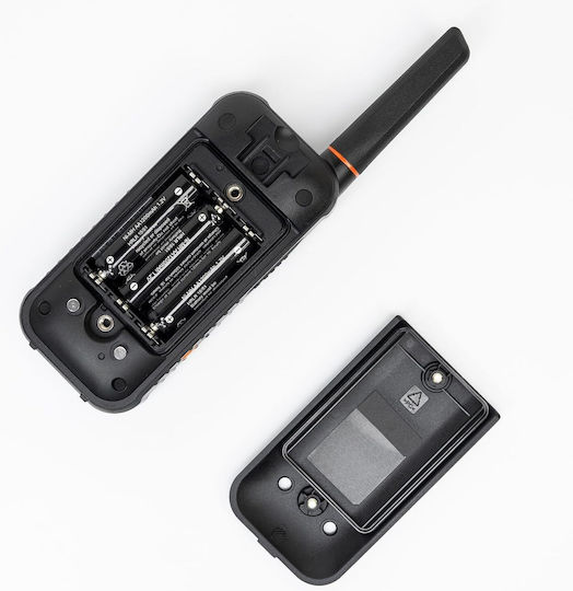 PNI R80 Pro Безжичен Трансивър PMR 0.5W с Монохромен Екран Комплект 2бр В Черен Цвят