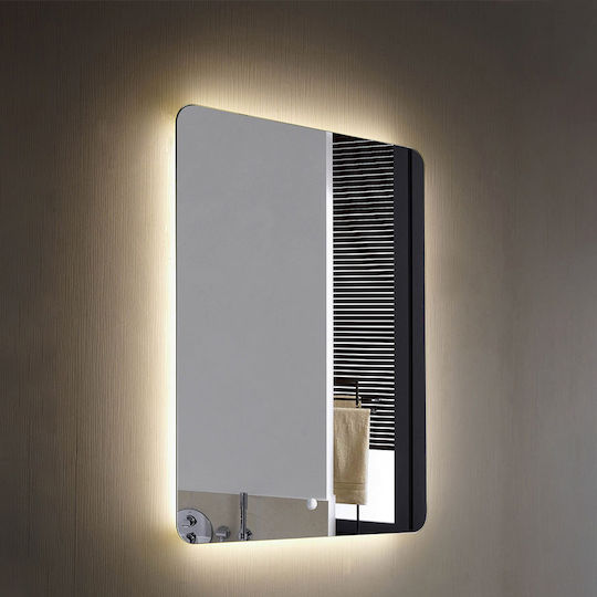 Luminor Joy Oglindă de Baie Dreptunghiulară Lumini LED Atingere 50x70cm