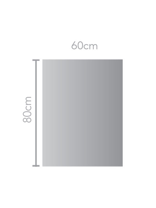 Imex Italia Rechteckiger Badezimmerspiegel LED Berührung 60x80cm